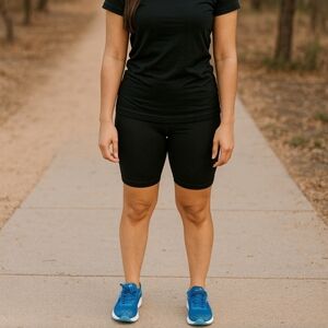 Sleek Black Women's Bike Shorts